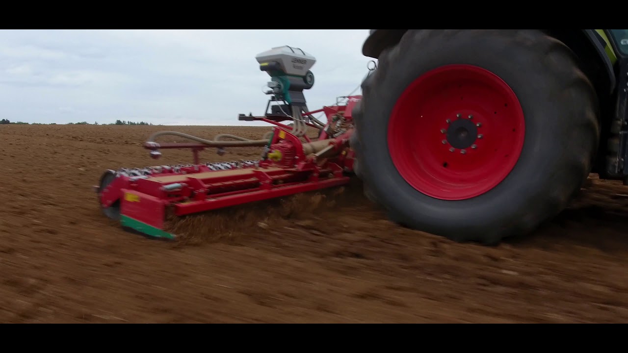 Zwischenfrucht einsäen | Kverneland NG-S 101 F35 | Claas Axion 830 | Land und Technik TV