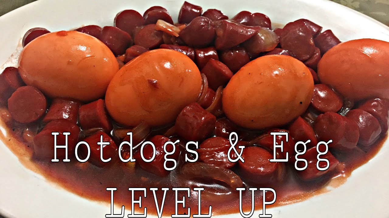 Hotdog and Egg with Ketchup / Tipid ulam ngyon nka Quarantine/ Hotdog & Egg Level Up