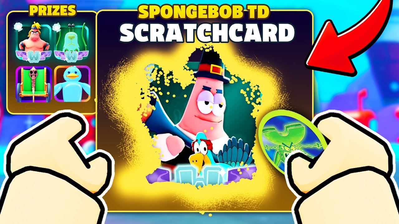 SpongeBob TD, но я добавил СКРЕЦ-КАРТЫ..