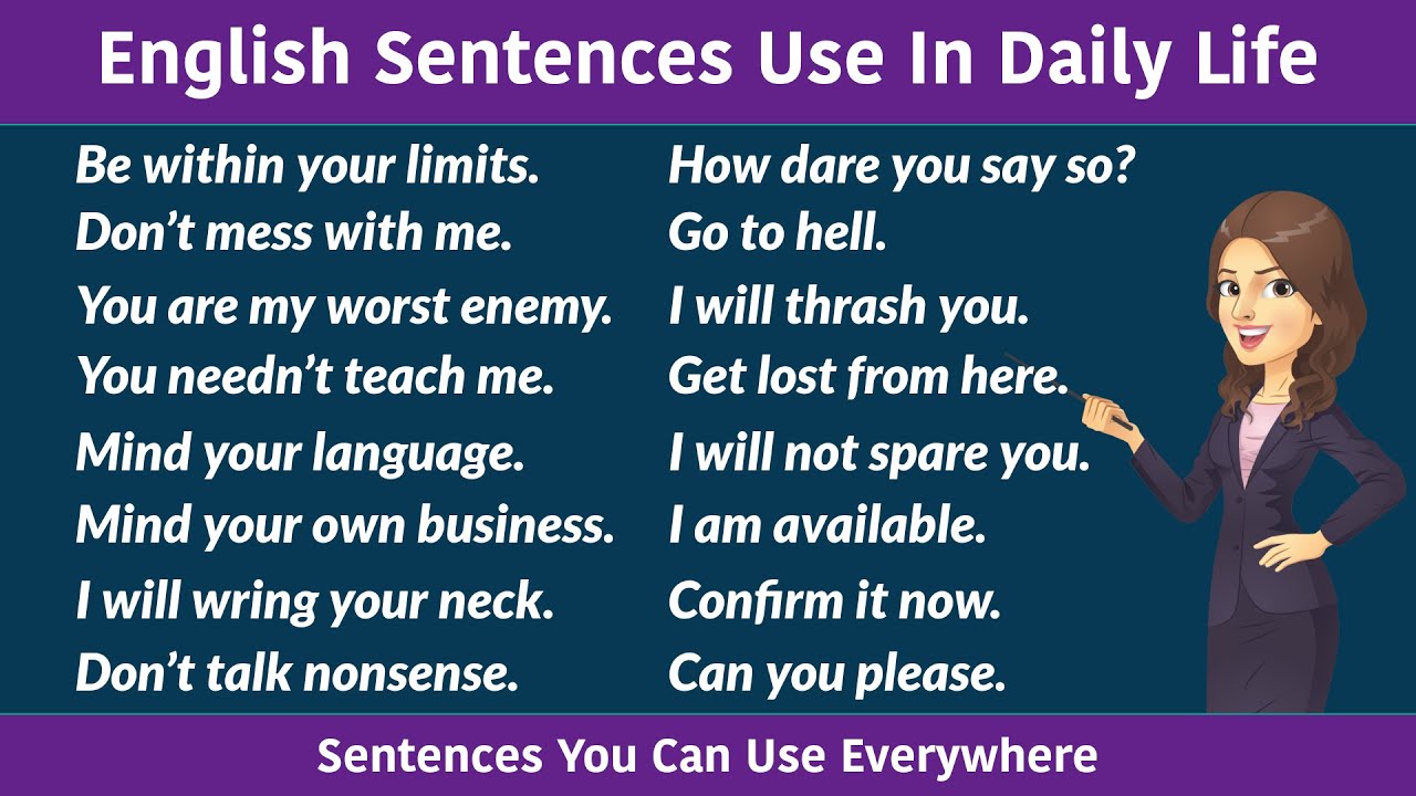 English Sentences Use In Daily Life || Sentences You Can Use Everywhere || English Speaking Practice
