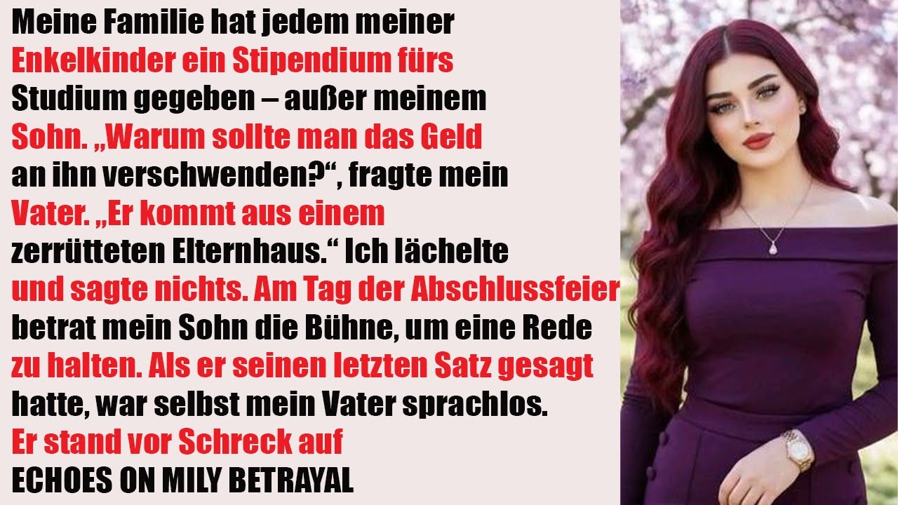 Sie verweigerten meinem Sohn das College-Geld – am Abschlusstag kam die bittere Reue