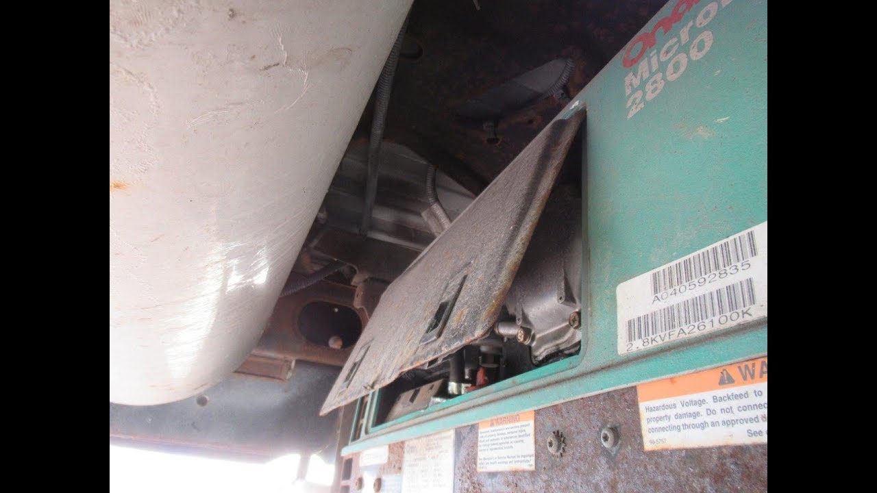 Removing Onan 2.8 kW KV Generator from 2004 Roadtrek Popular 190