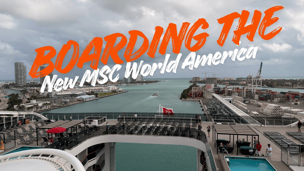 День посадки на НОВЫЙ MSC World America! | Отплытие из Майами в 2025 году