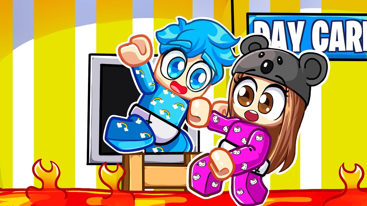 ANGELAZZ и REFTZY СБЕГАЮТ ИЗ ЗЛОВЕЩЕГО ДЕТСКОГО САДА в ROBLOX!