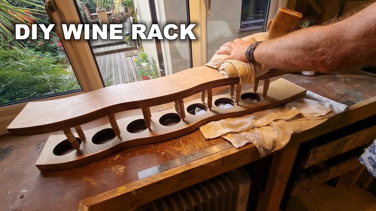 DIY Stylish Wooden Wine Rack