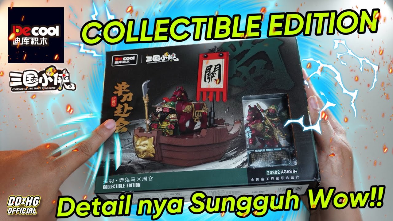 Makin Detail Minifigure Decool 20802 Guan Yu Collection Edition Courage of the Three Kingdoms