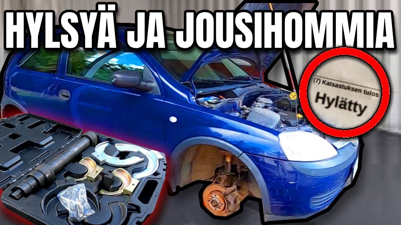 Etujousen vaihto / Front spring replacement, Opel Corsa C 1.2