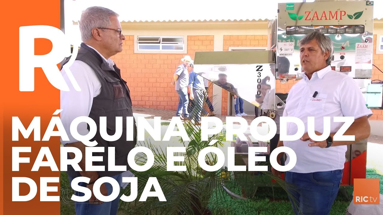 Máquina Produz Farelo e Óleo de Soja