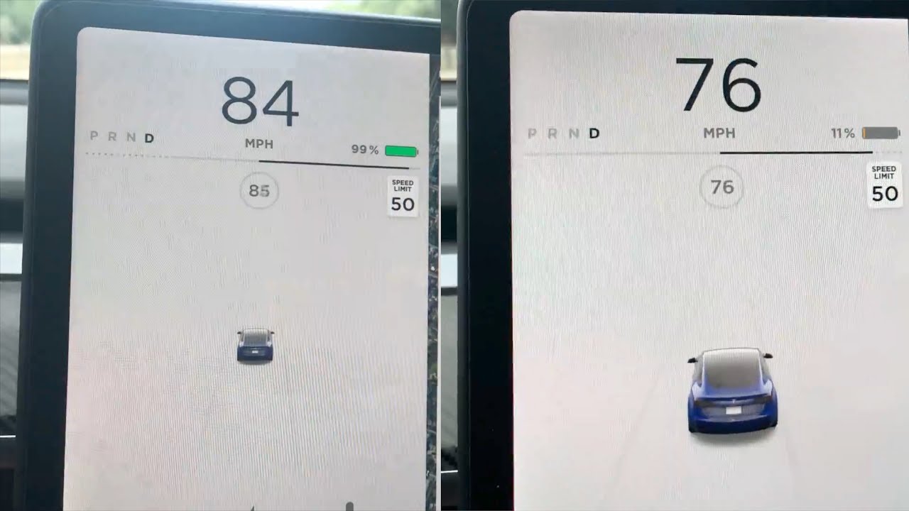 Model 3P State of charge vs. acceleration test!