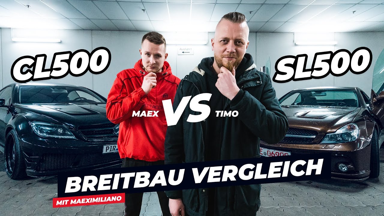 CL500 vs. SL500 Breitbauvergleich in der Tiefgarage | Timo vs. @Maeximiliano