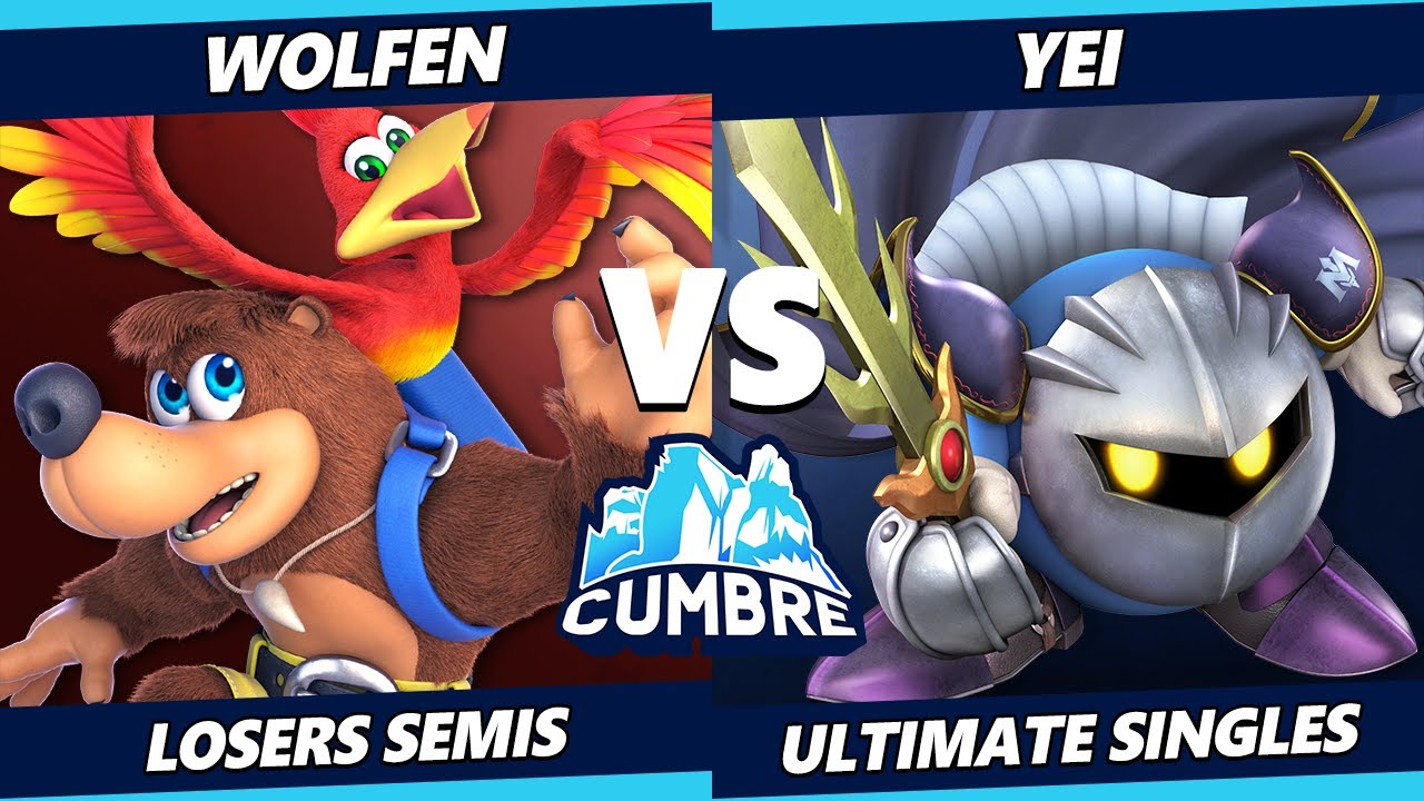 CUMBRE Losers Semis - Wolfen (Kazuya, Banjo Kazooie) Vs Yei Byleth, Meta Knight) SSBU Ultimate