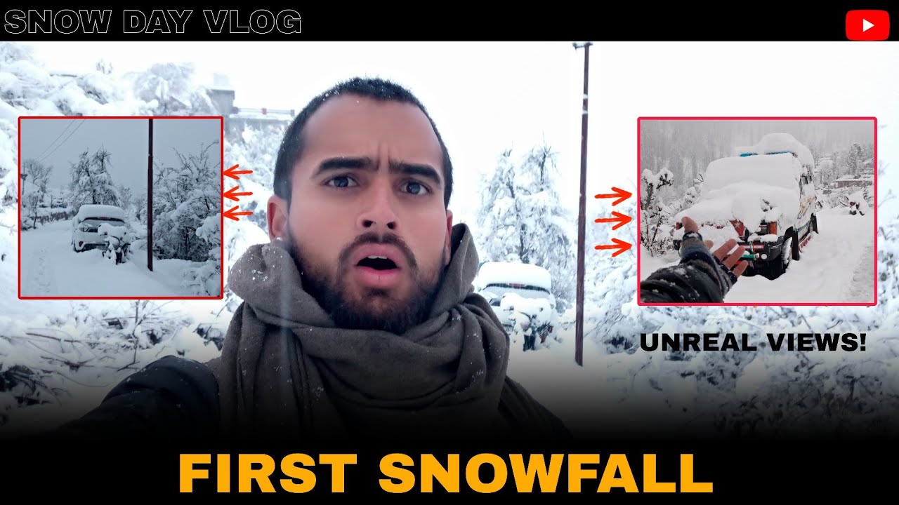 First Snowfall Vlog 😍 Baraf Hi Baraf Aur Full Masti