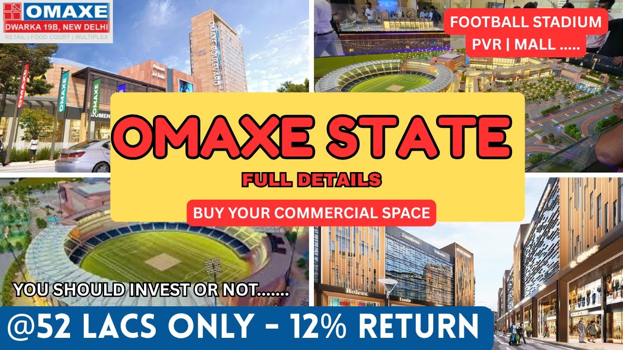 Omaxe State Dwarka Project Sec-19B| buy commercial shop in dwarka | Investment in Omaxe |