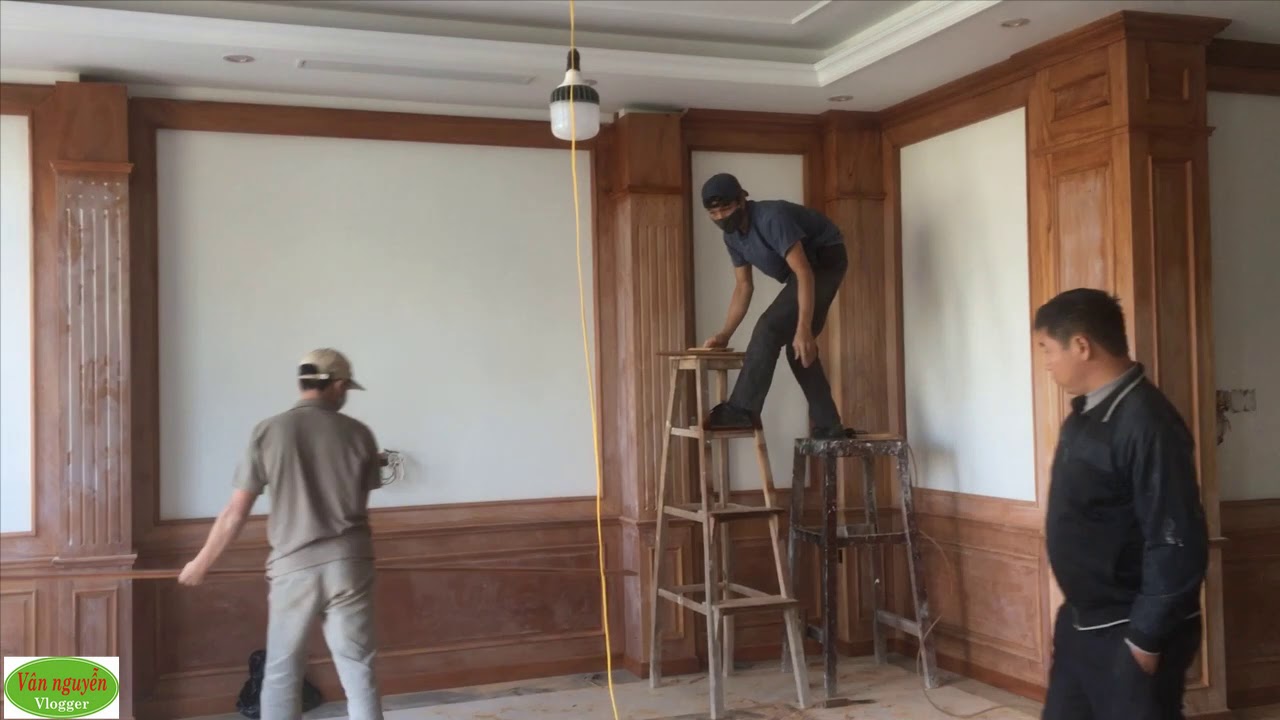 Mẫu cửa, mặt bậc cầu thang, Ốp cột, ốp tường bằng gỗ gõ đỏ siêu đẹp, đáng để xem và báo giá