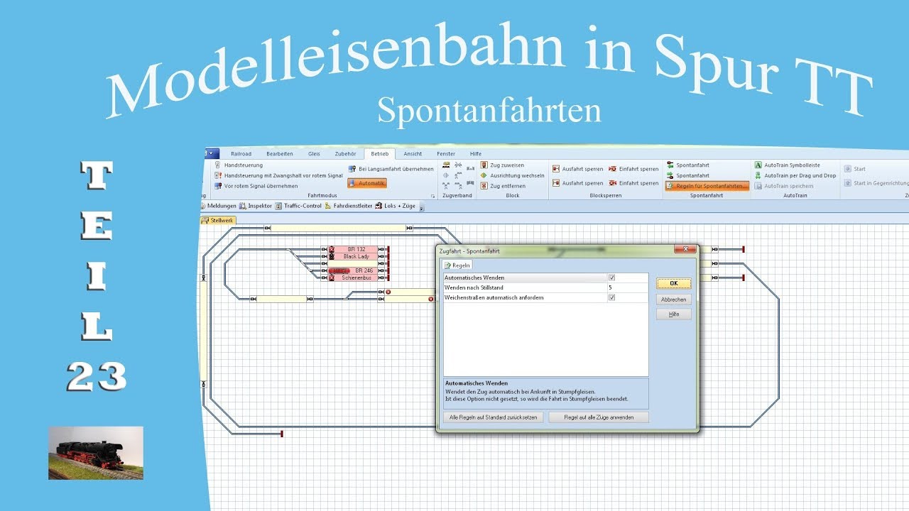 Modelleisenbahn in Spur TT - Teil 23  - TC Bronze Spontanfahrt