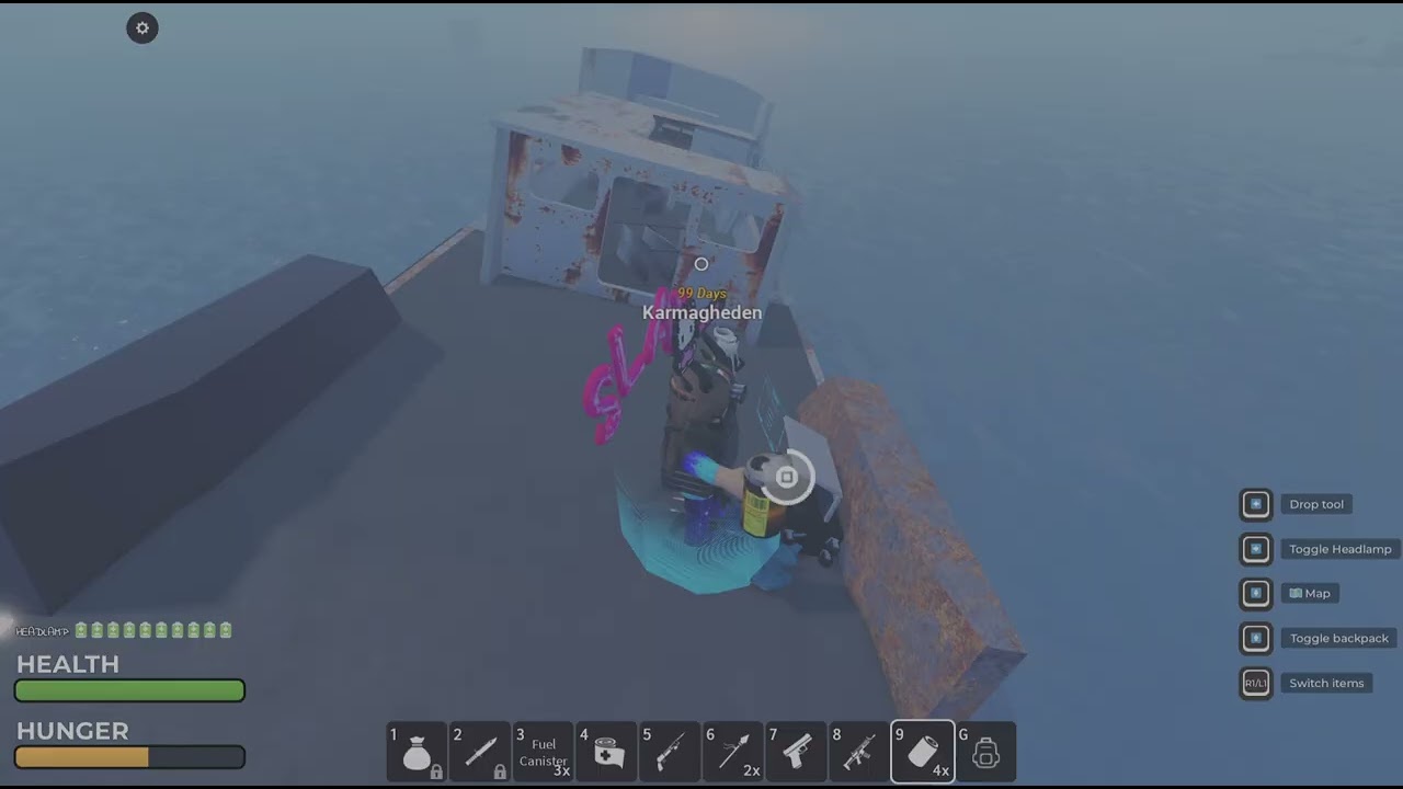 Surviving 123 Days on '50 Days on a Raft' on Roblox