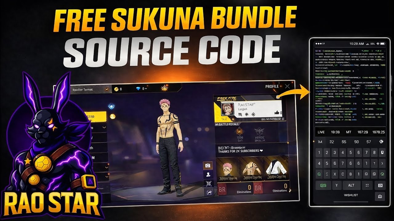 How To Get Sukuna Bundle Free Using Python [Termux-setup] 💯 sukuna Minner V4 @RaoStarrr 