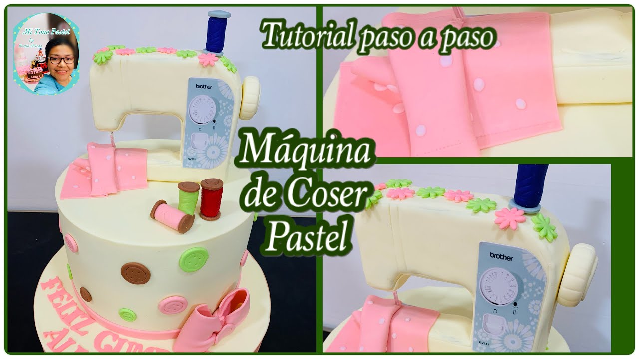 Máquina de coser Decoración pastel (Tutorial)