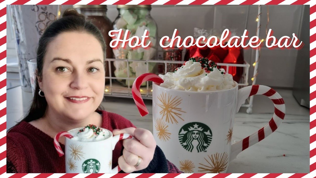 Christmas hot chocolate station/ Hot cocoa bar inspiration #christmas2022