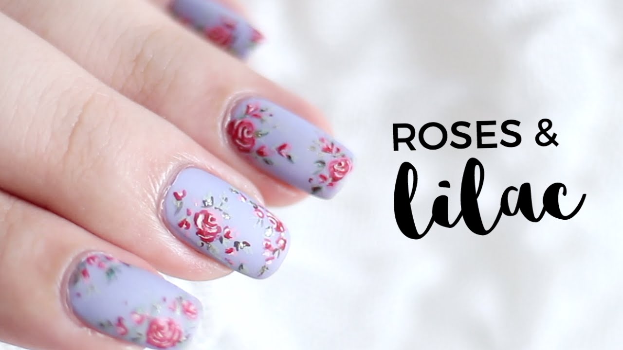 Roses and Lilac Nail Art | Followthatway