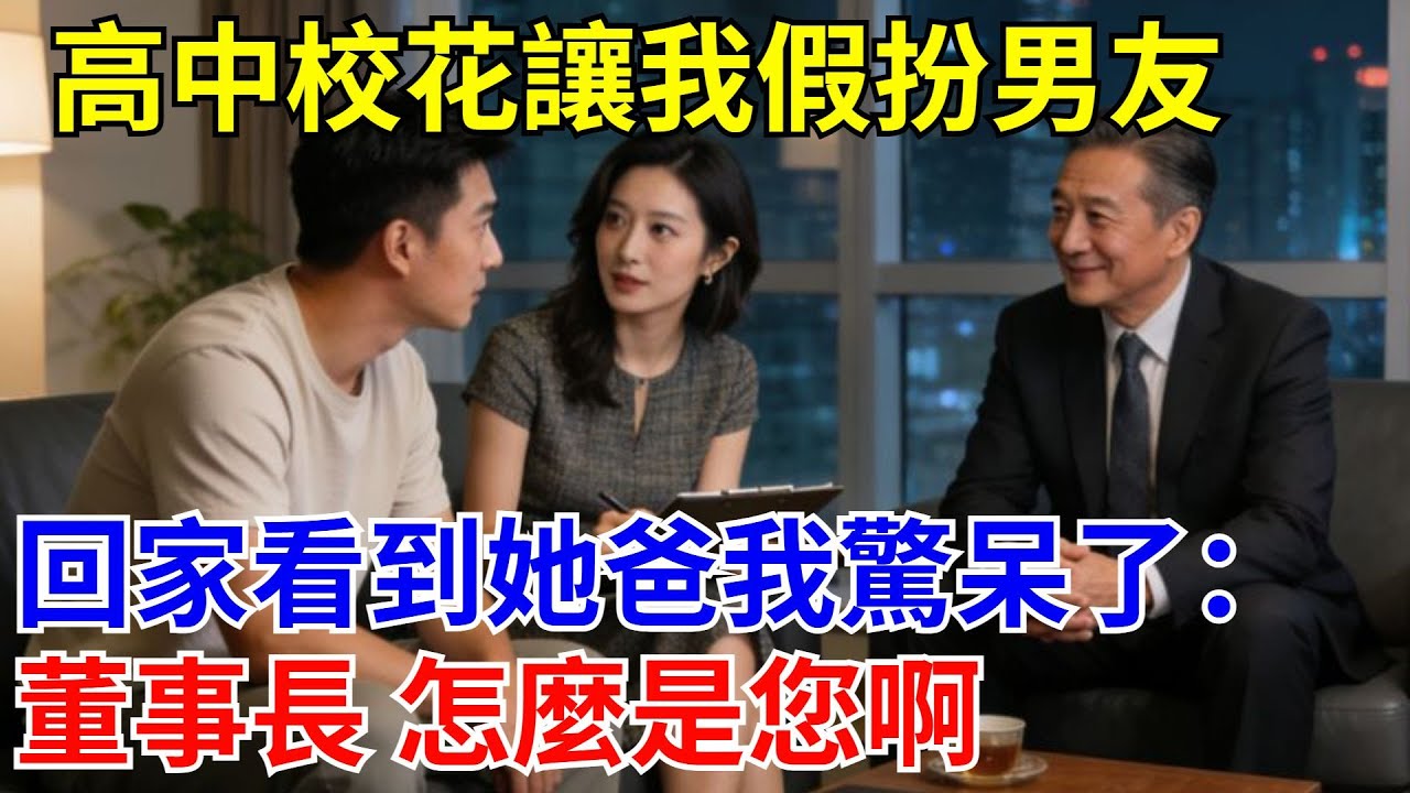 高中校花讓我假扮男友，回家看到她爸我驚呆了：董事長 怎麽是您啊。#原創#情感#情感故事#故事#爽文#奇聞#為人處世#生活經驗