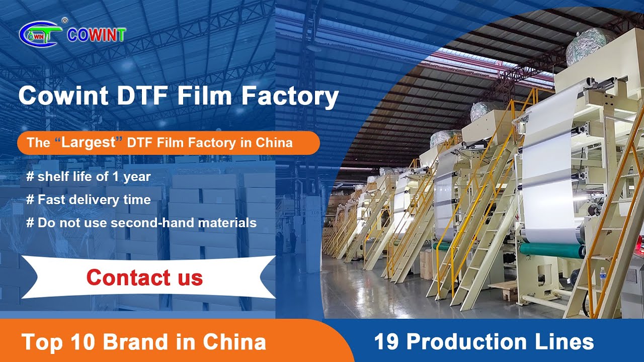 Cowint is The Biggest DTF film factory in China