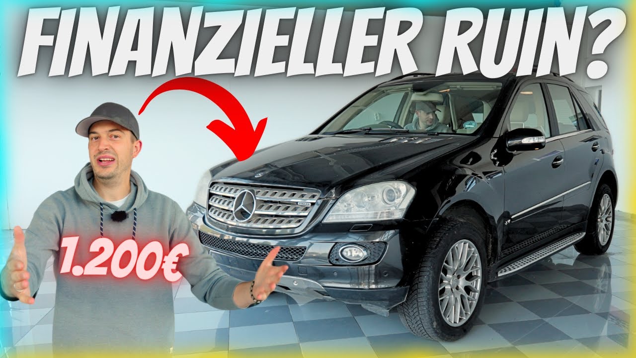 UNFALLAUTO! 1.200€ für einen MERCEDES ML?  (Unfall, Rost, kein TÜV, 300.000km)