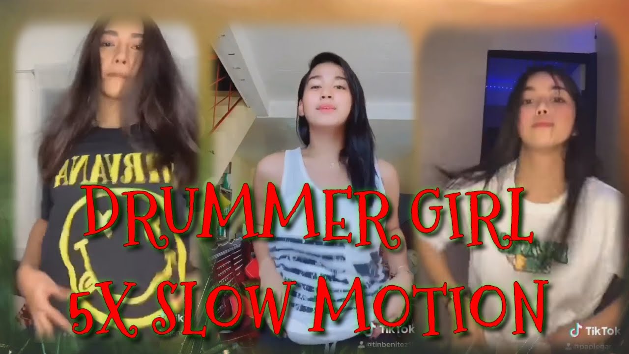 Drummer Girl Viral | Tiktok 5X Slow Motion