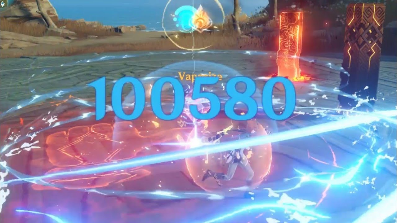 C0 Tartaglia (Childe) with Viridescent Hunt R1 but Xiangling doing most of damage | Genshin Impact