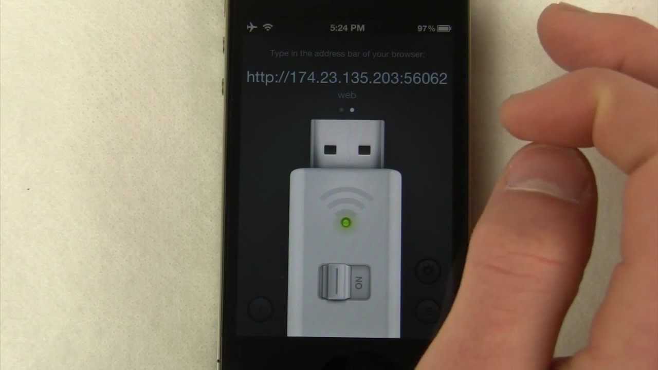 AirDrive for iOS: Wireless USB Key