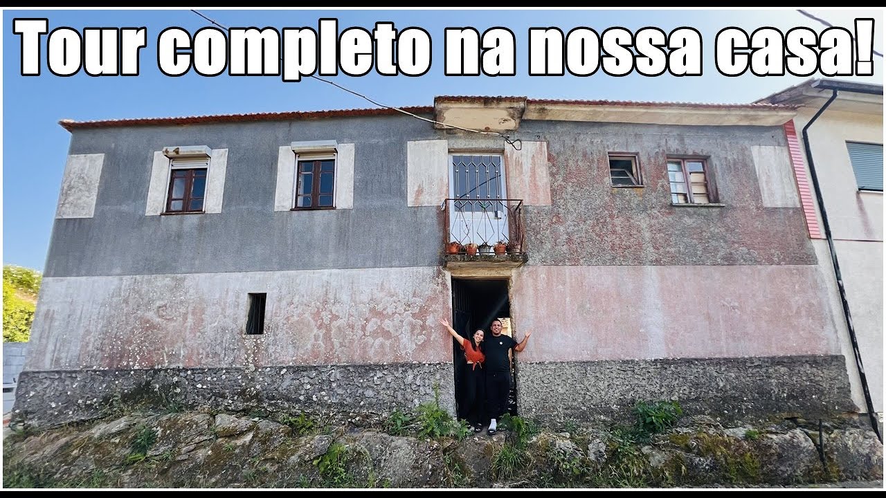 TOUR COMPLETO NA CASA ABANDONADA QUE COMPRAMOS EM PORTUGAL🏚️