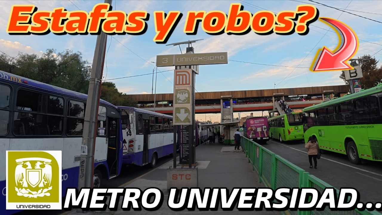 RECORRÍ la estación del METRO UNIVERSIDAD y sus alrededores, es INSEGURA?