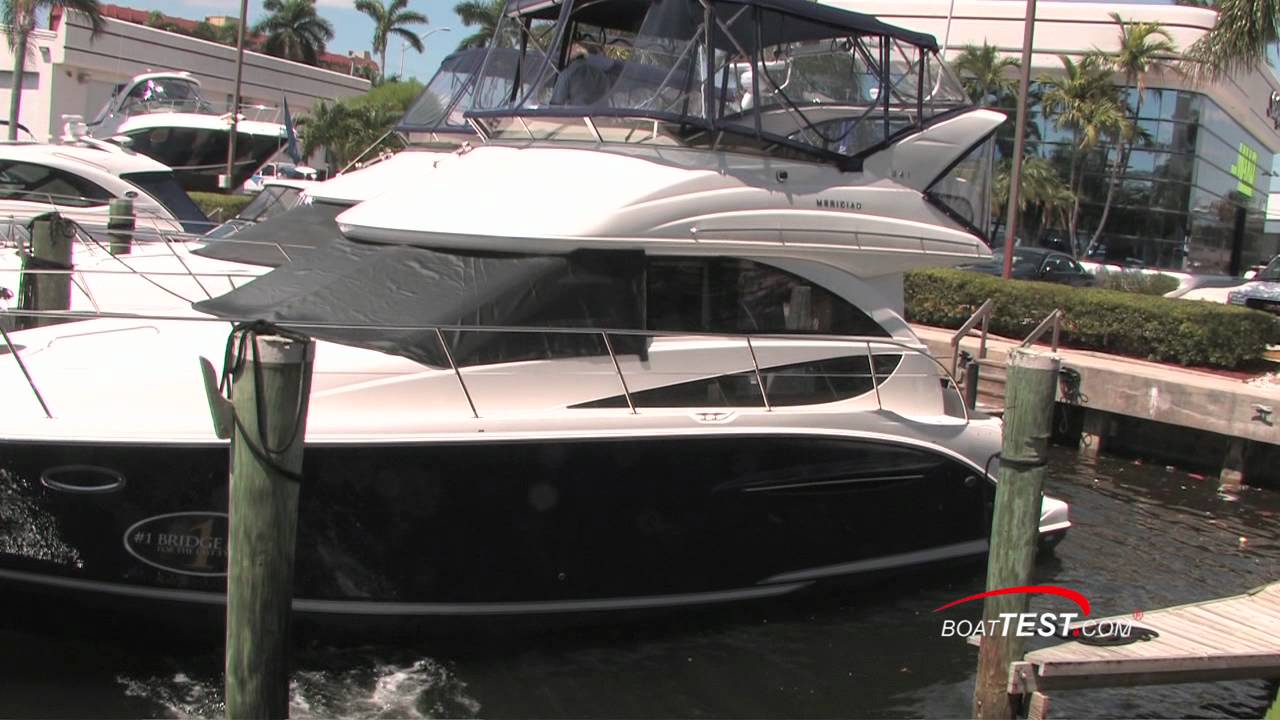 Meridian Yachts 341 Sedan Bridge 2011 Yacht Features/Layout Review - By BoatTest.com