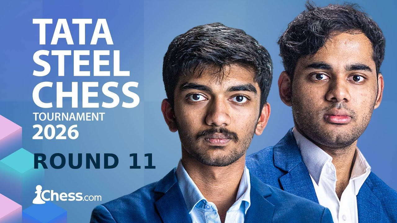 GUKESH, PRAGG, ARJUN BATTLE | TATA STEEL CHESS ROUND 11