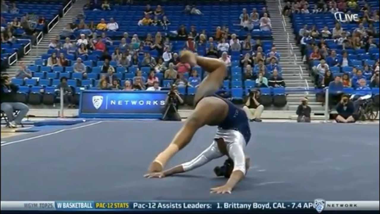 Hallie Mossett (UCLA) 2015 Floor vs Washington 9.825