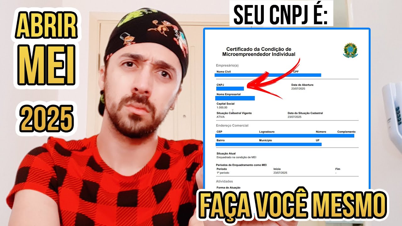 ✅ COMO ABRIR MEI EM 2025 ( FA&Ccedil;A VOC&Ecirc; MESMO ) Passo a passo detalhado