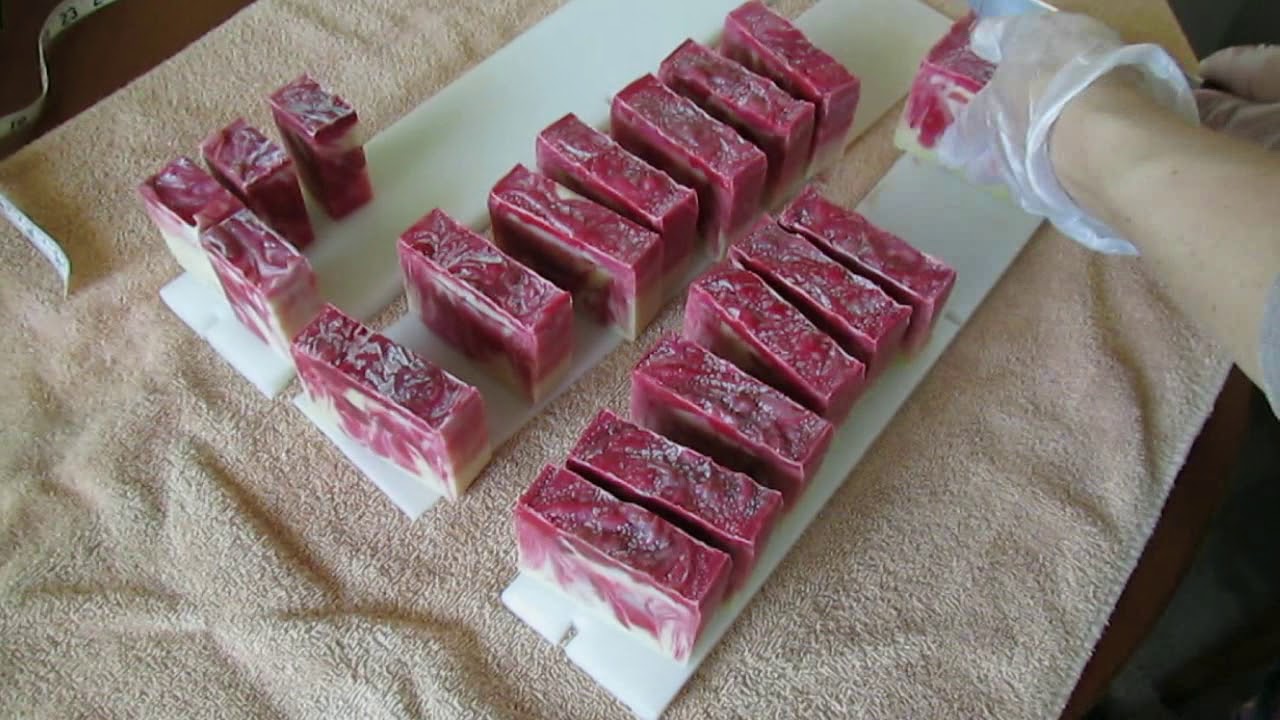 Making Guest Sized Rose Scented Soap for Wedding Favors ~ David and Summer