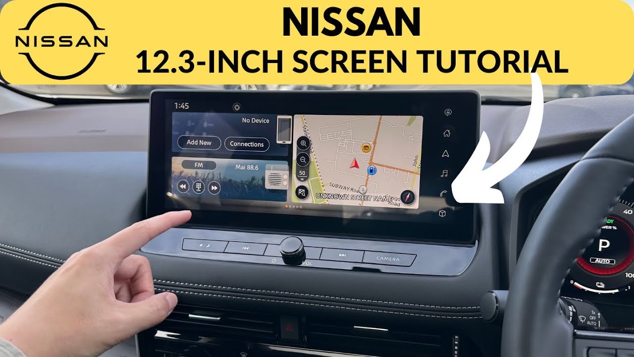 Учебное пособие для Nissan &mdash; пошаговое руководство по использованию 12,3-дюймового экрана &mdash; полно...