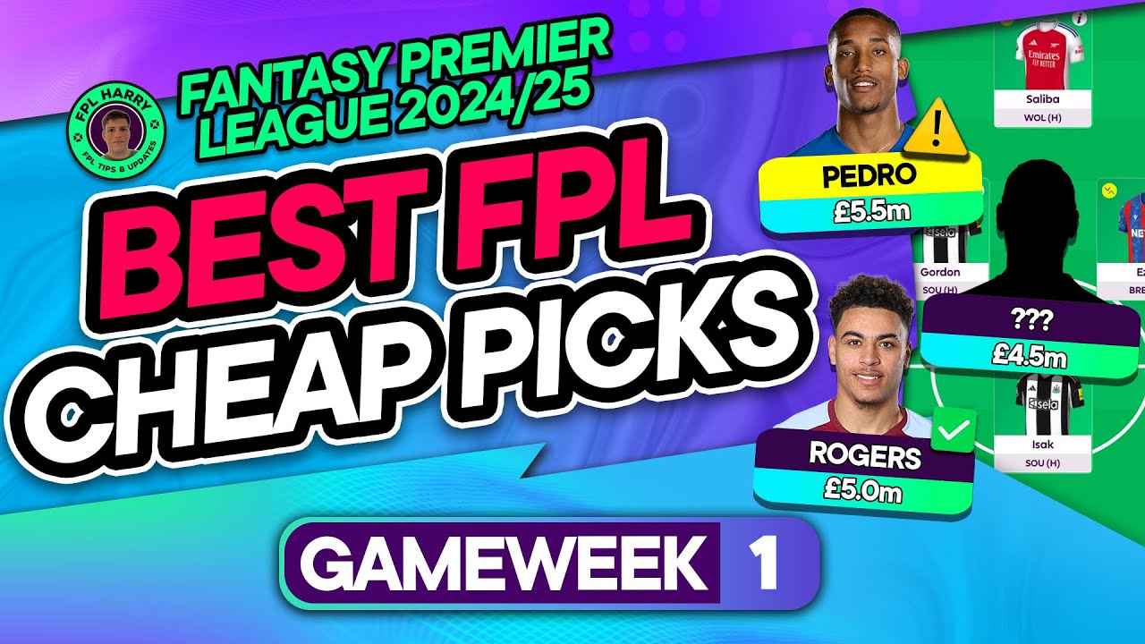 THE BEST CHEAP PICKS FOR FPL GW1 🤔 Best Player Rotations ♻️ | Fantasy Premier League Tips 2024/25