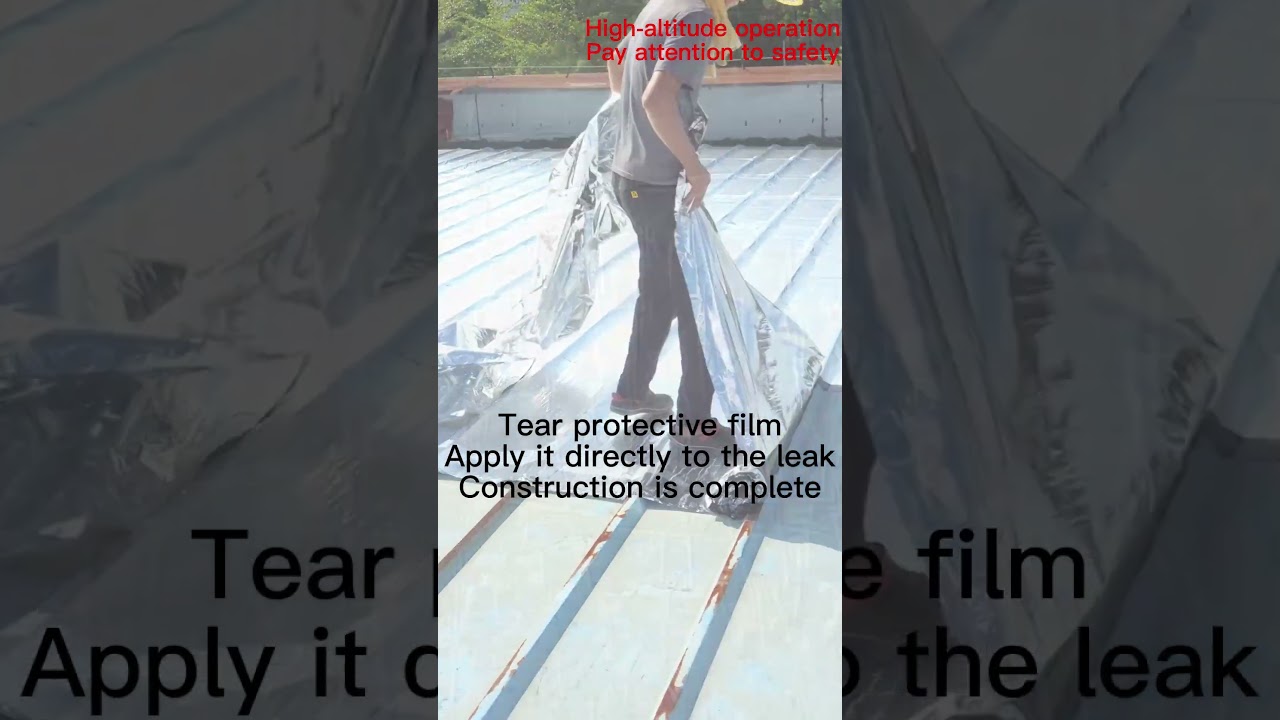 What should I do if the steel roof leaks?