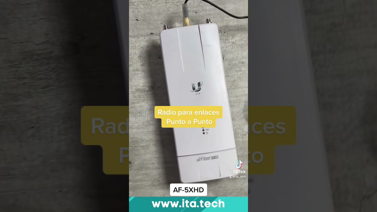 Airfiber AF-5XHD. Radio y antena para enlaces Punto a Punto Gigabit