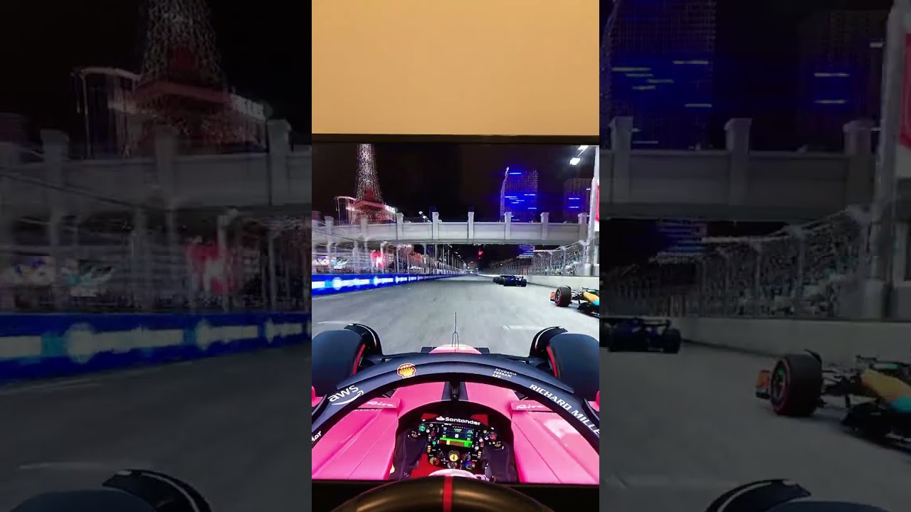 Absolutely flying on f1 23 #lasvegas #f123 #cars #ferrari #formula1