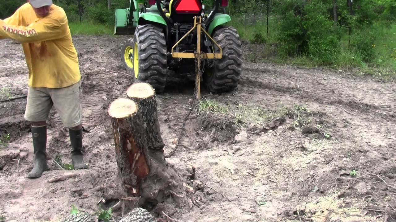 John Deere Tractor Tree Take Down