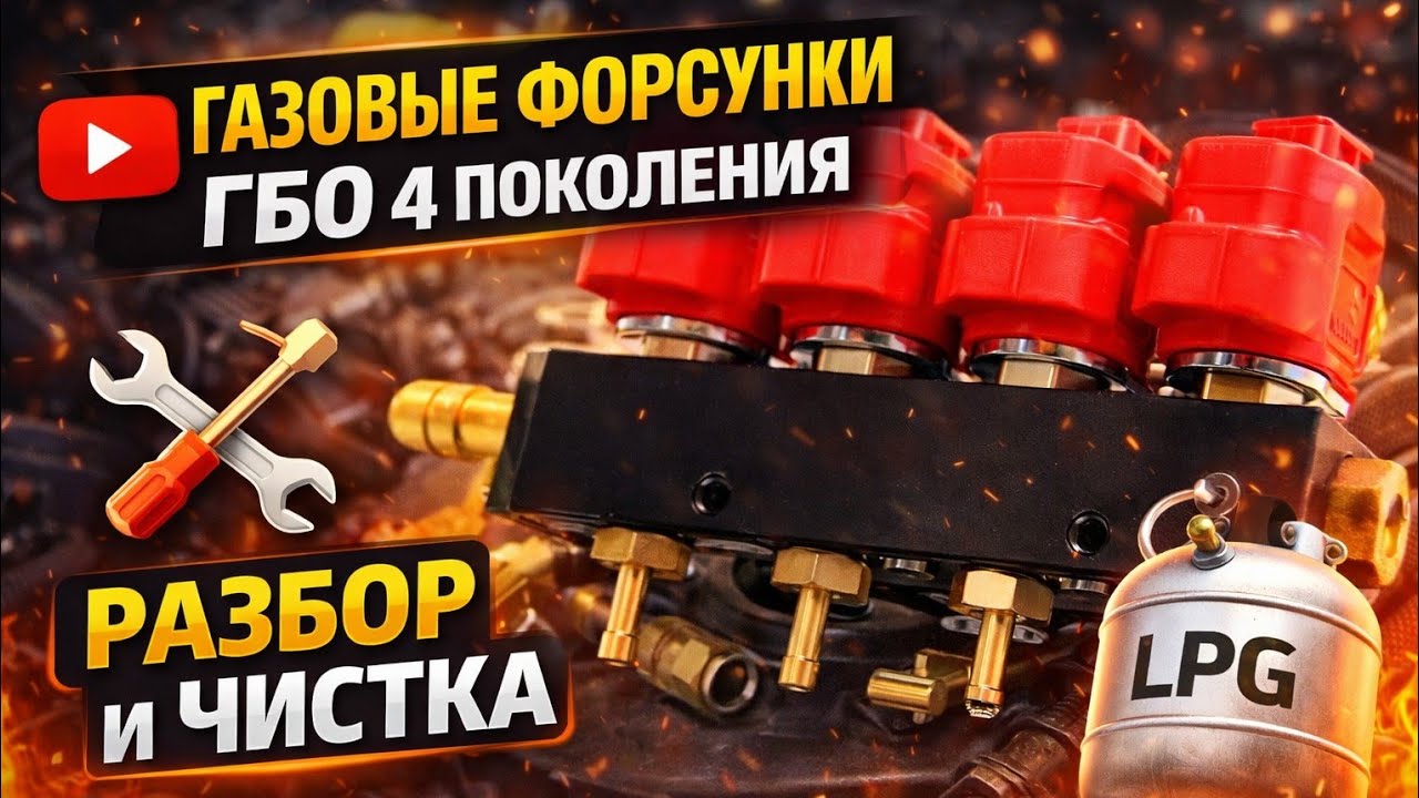 Газовые форсунки ГБО 4 поколения разбираем и чистим