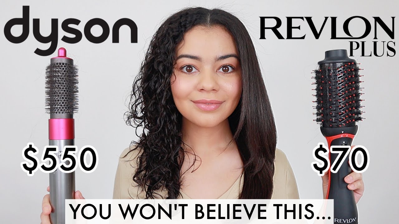 DYSON AIRWRAP VS REVLON PLUS ON CURLY HAIR - HONEST REVIEW