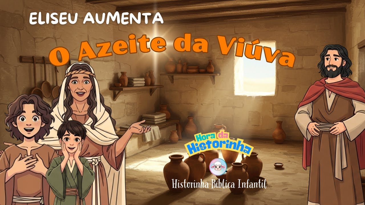 História Bíblica Infantil: ELISEU Aumenta o Azeite da Viúva | Historinha para Dormir | Ovelha Kids
