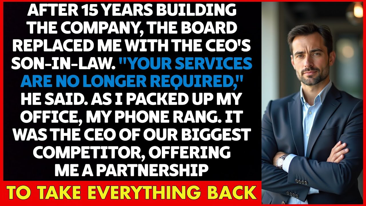 Fired after 15 YEARS by the CEO for his SON-IN-LAW… Then our BIGGEST COMPETITOR called me