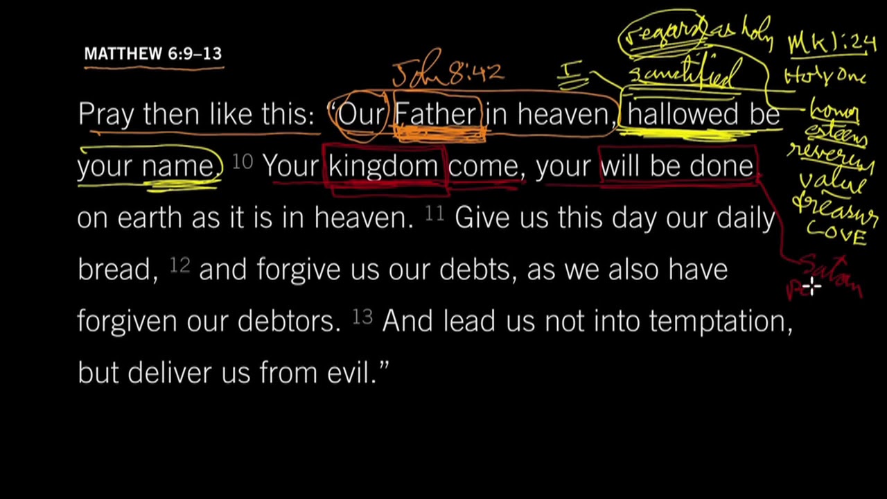 The Lord's Prayer - Explained by John Piper (Matt 6:9-13)