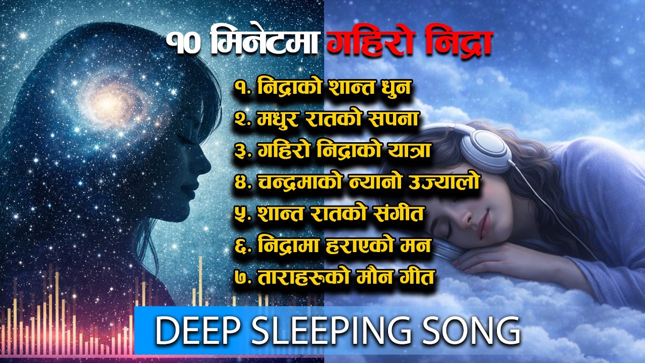 १० मिनेटमा गहिरो निद्रा पार्ने गीत | Sutne Bela Nidra Nalagda Sunne Calm Geet 🌙✨