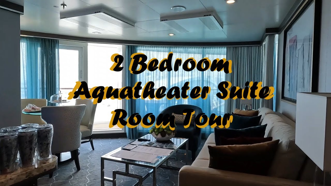 Symphony of the Seas - 2 Bedroom Aquatheater Suite (Room 10734) - Tour